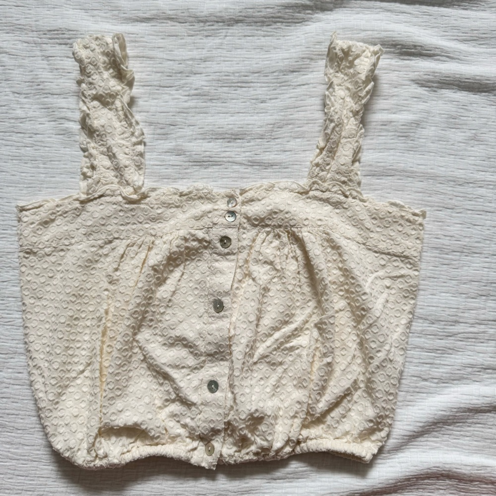 Warm crop tank top